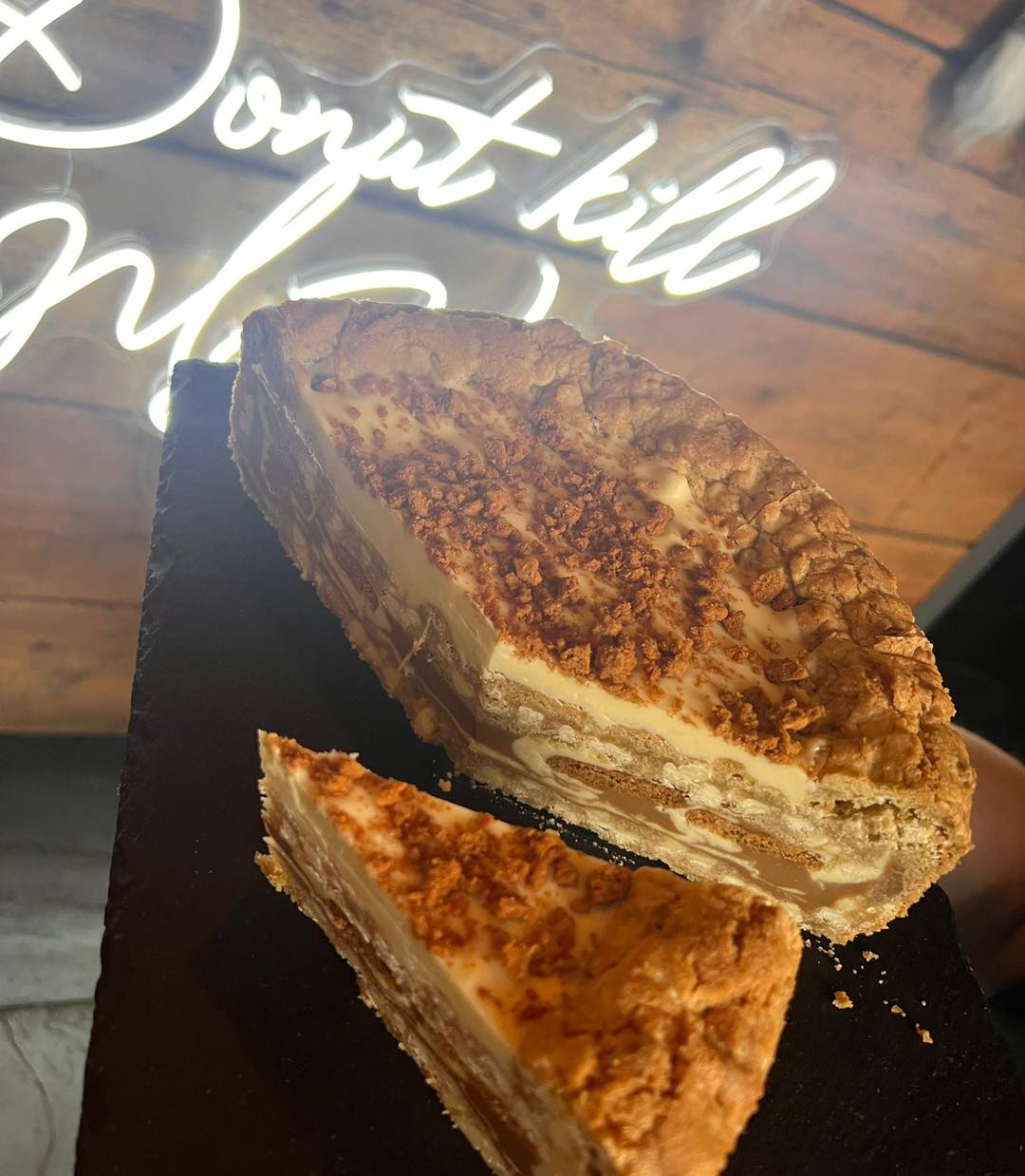 Whole Biscoff & White Chocolate Cookie Pie