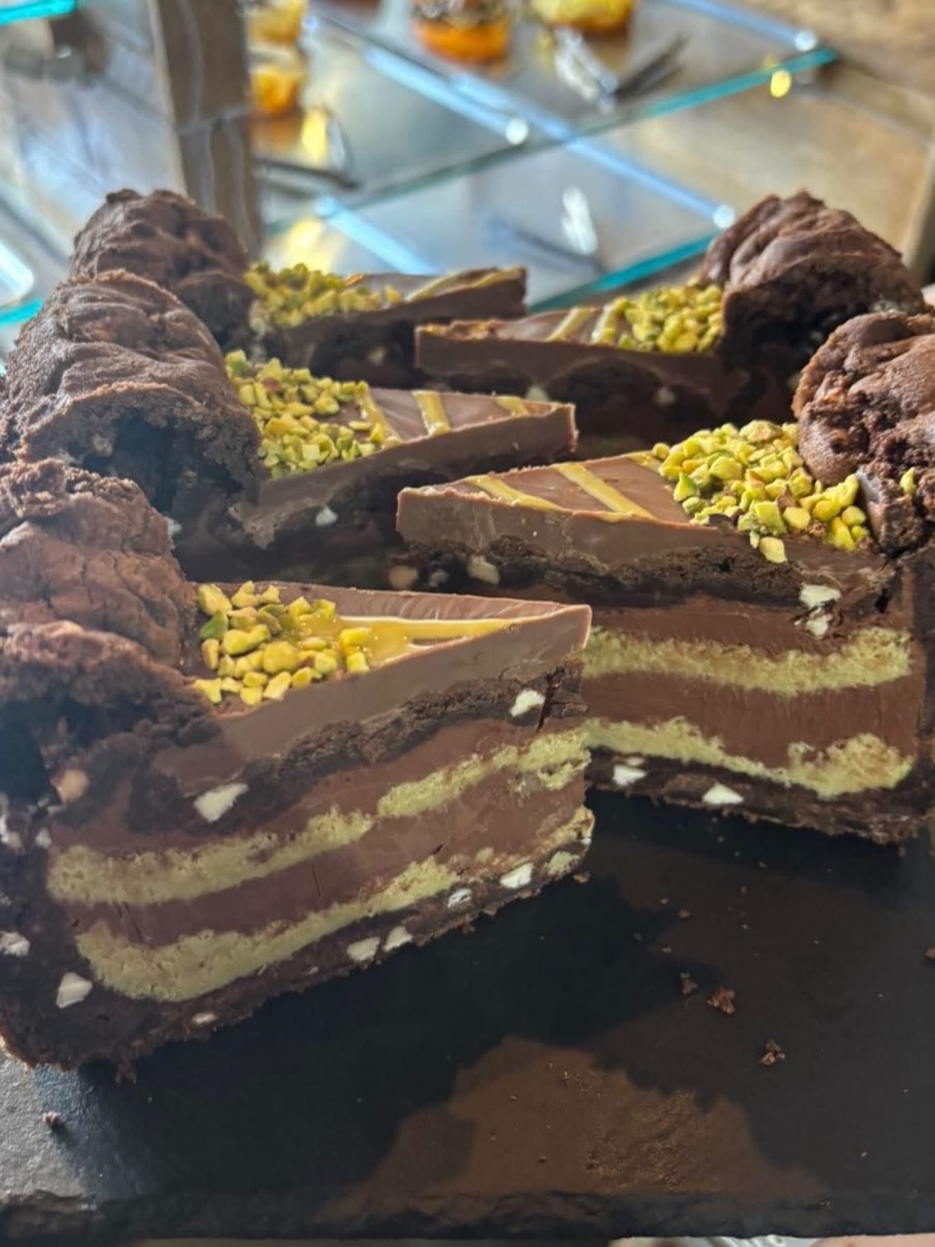 Dubai Pistachio Cookie Pie