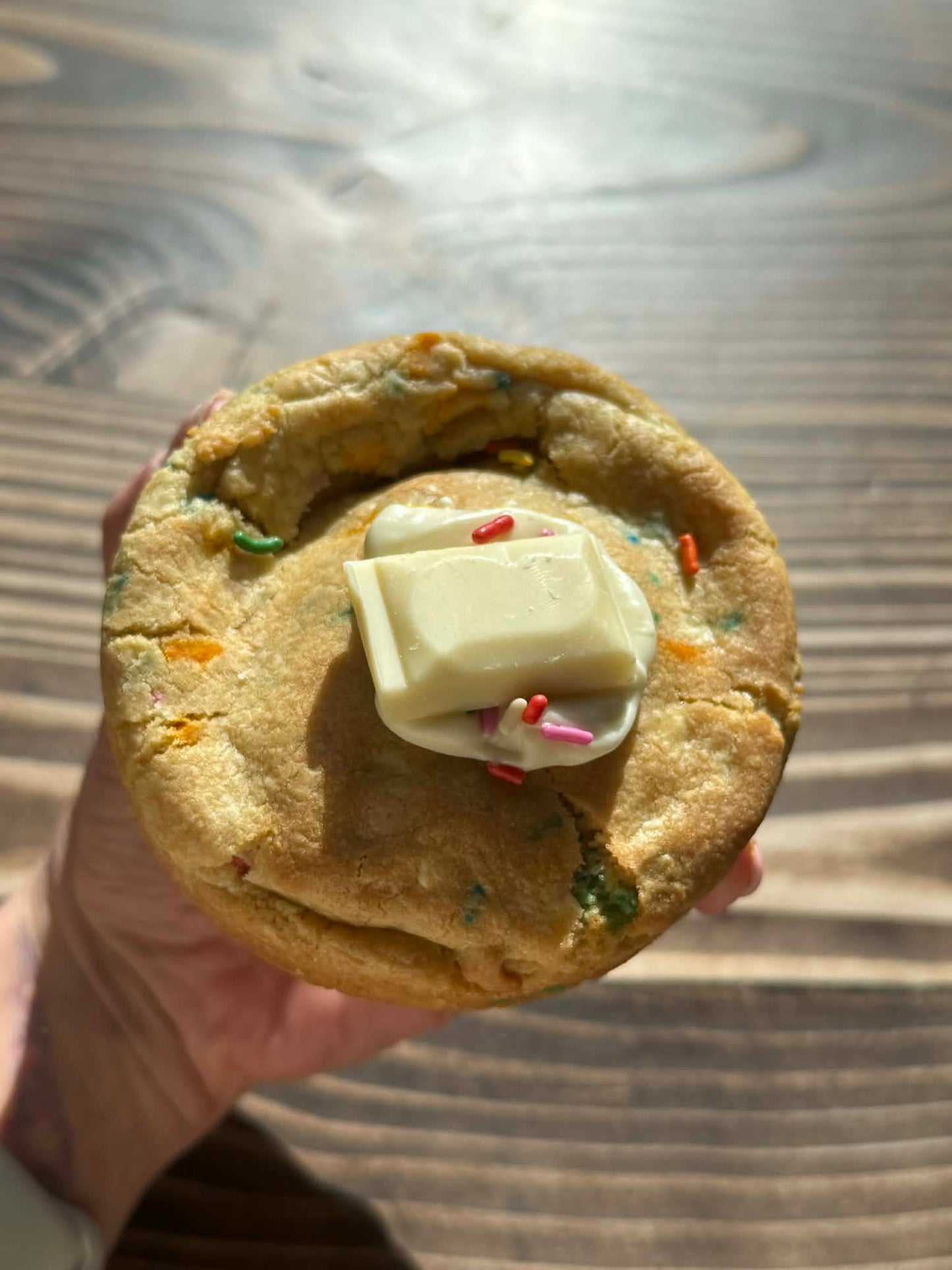Funfetti Stuffed Cookie
