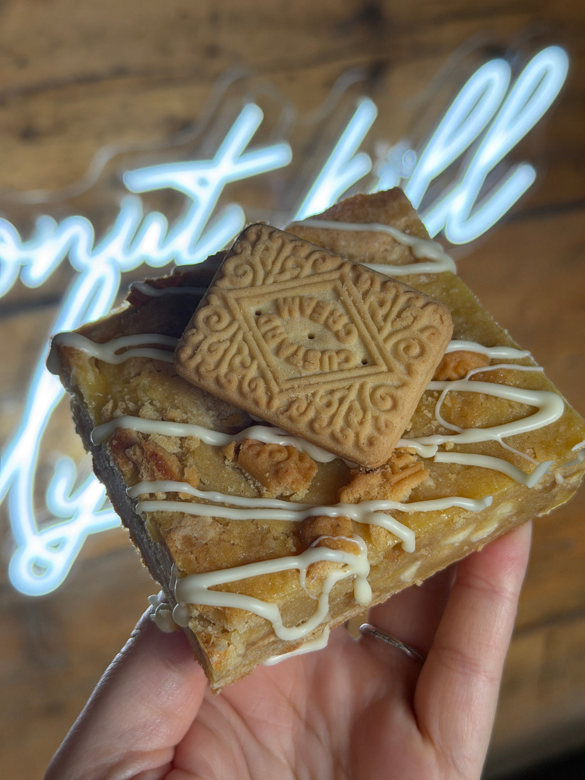 Custard Cream Blondie