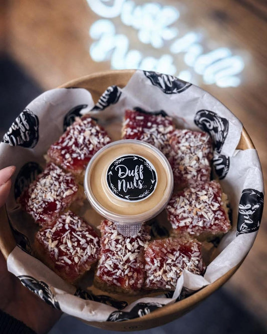Jam & Coconut Sponge & Custard Dipping Box
