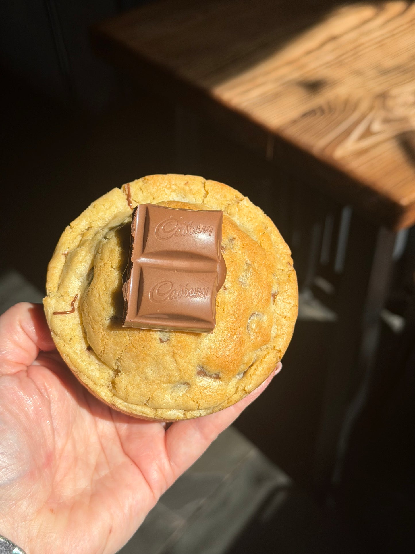 Chocolate Caramel Stuffed Cookie