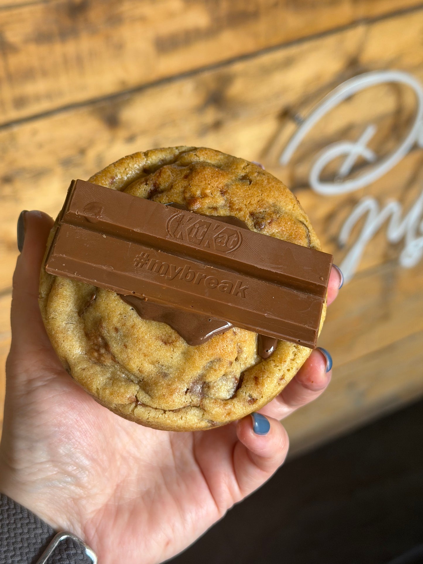 Kit Kat Stuffed Cookie