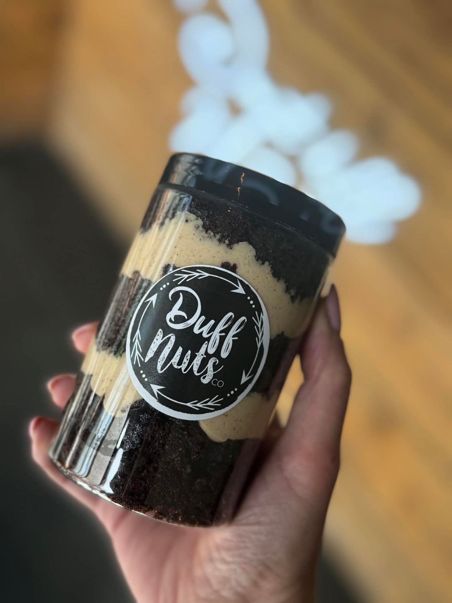 Chocolate Peanut Butter Cake Pot